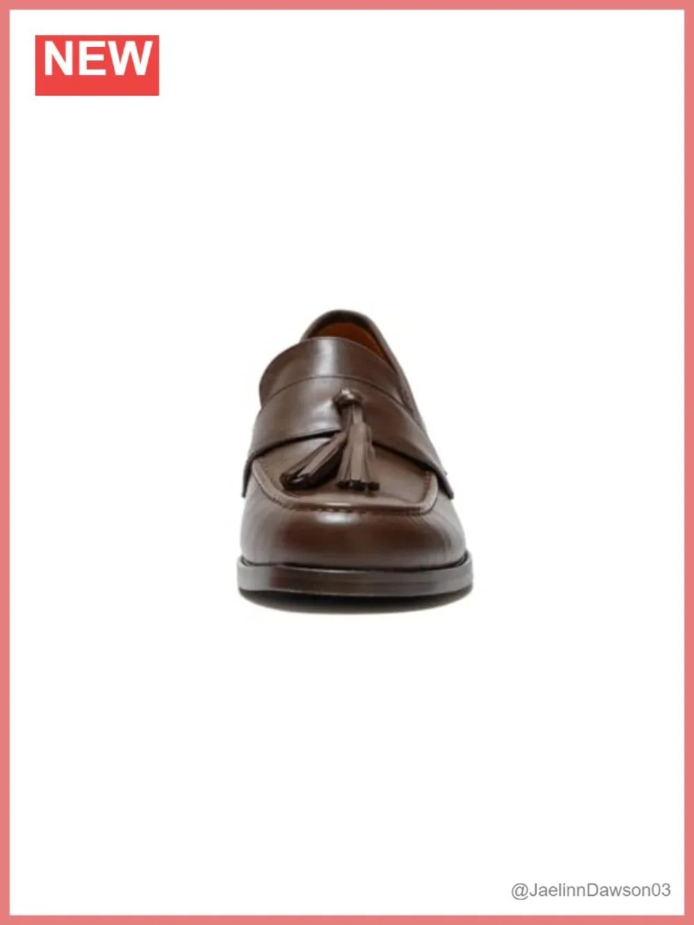 Women's Casual Leather Tassel Loafer Flat 1